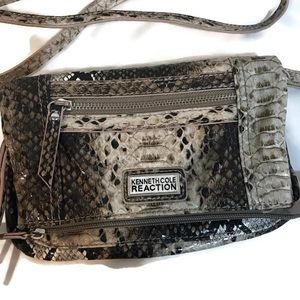 Kenneth Cole snake print cross body clutch